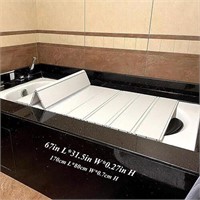 Bathtub Tray, PVC Foldable Dust-Proof Insulation