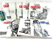 6 livres L'ANNÉE CHAPLEAU en très bonne condition