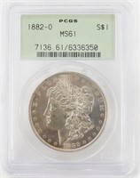 1882-O Morgan Silver Dollar PCGS MS-61