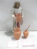 18.5" Water Into Wine Jesus Statue W/COA See