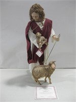 18" I Am The Good Shepherd Jesus Statue W/COA See