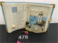 Serenity Prayer Lighthouse Decor 4"x7"