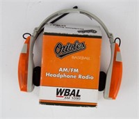 ORIOLES BASEBALL AM/FM HEADPHONE RADIO
