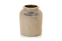 JAMES LEASK TORONTO STONEWARE SNUFF JAR