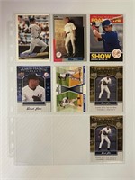 Lot of 7 Derek Jeter Baseball Cards