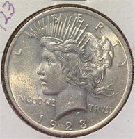 1923 Peace Silver Dollar