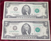 2003 Consecutive $2 Bills