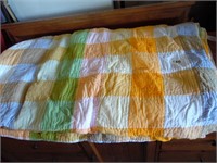 PATCHWORK QUILT YELLOW WHITE