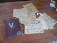 WAR RATION BOOKS AND STAMPS