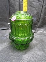 Vintage Green Moon & Stars Fairy Lamp 6&1/2"