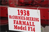 RESTORED 1938 MCCORMICK DEERING FARMALL TRACTOR