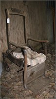 VINTAGE WOOD WHEELCHAIR