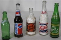 Collection of Vintage Soft Drink Bottles