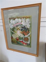 L L May Seed Catalog Cover Framed