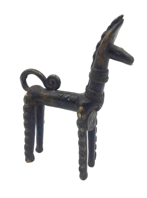 Bronze Benin African Animal Figurine
