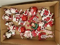 Red & white dough Christmas ornaments