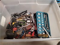 L- Tub Full of Various Hand Tools