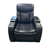 Black Leather Power Recliner *pre-owned*