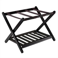 C8619  Winsome Wood Reese Luggage Rack with Shelf
