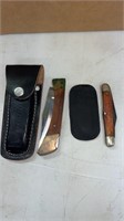 2 pocket knife’s with case