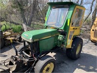 John Deere 955 Tractor w/Front Sweeper
