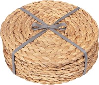 Set of 6, 13.8" Woven Seagrass Table Mats