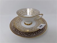 Westerling Rose Bavaria Gold Tea Cup Saucer Plate