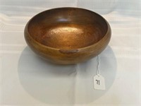 Solid Hand Turned Wood Serving Bowl