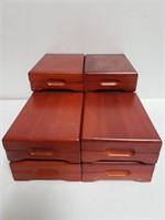 * (10) Wood Jewelry Boxes 5.25×3.75"  *