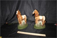 Two Jim Beam Horse Decanters