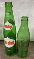 Two Glass Bottles / Sun-Drop and Mountain Dew