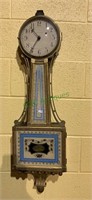 Large vintage Waltham banjo clock, wall clock