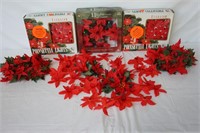 1990s Poinsettia Lights, Topper, Covers
