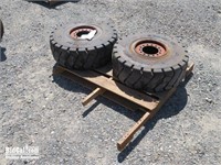 (2) Assorted Forklift Tires