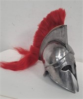 Trojan-style metal helmet, 16" x 13"