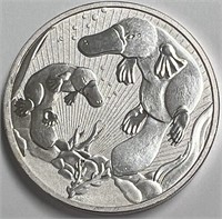 2021 Australia Platypus w/Baby 2 Ounce 999.9