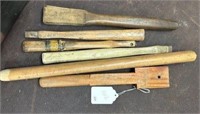 6 Pc. Various Tool Wooden Handles