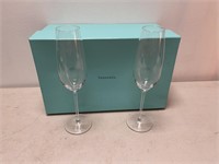 Tiffany and Company champagne glasses