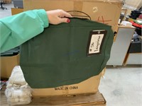 Case of green bags