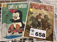 DELL COMIC - CHILLY WILLY AND TOPIX COMIC