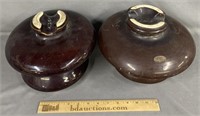 Pair of Large Insulators