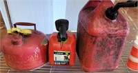 GROUP OF GAS CANS