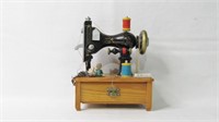 Decorative Sewing Machine Music Box 8"h