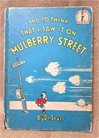 SCARCE RETIRED 1937 DR SEUSS ON MULBERRY ST BOOK