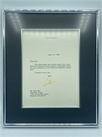Framed Signed Clint Eastwood Letter To Ron Rice