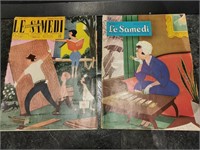 2 revues Le Samedi 1959 complet dessinée par