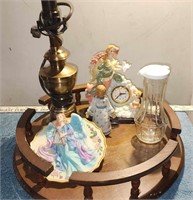 Random Treasure Lot Angel Clock Angel Plate Lamp