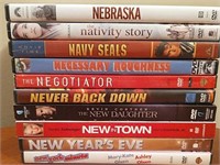 10 Lightly Used DVD's