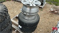 2 Tires and Rims 225/50R17 w/ Sensor and