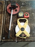 Measuring wheel and Tape Measures